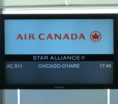 Air Canada flights to Chicago