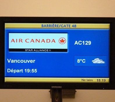 Air Canada flights to Vancouver