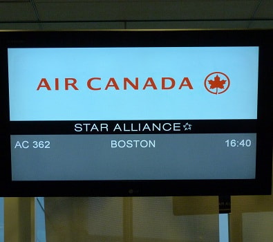 Air Canada flights to Boston