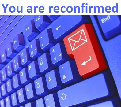 Your email subscription has been reconfirmed!