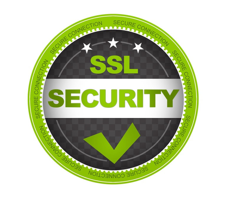 Secure Socket Layer (SSL) technology encrypts personal information